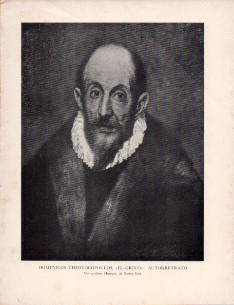 LAMINA V43131: El Greco. Autorretrato