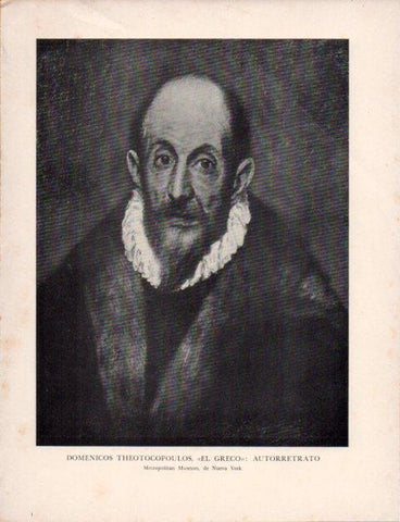 LAMINA V43131: El Greco. Autorretrato