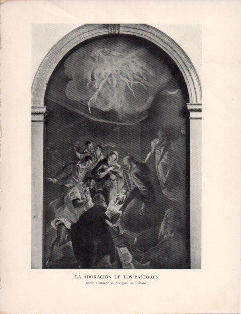 LAMINA V43133: El Greco. La Adoracion de los Pastores
