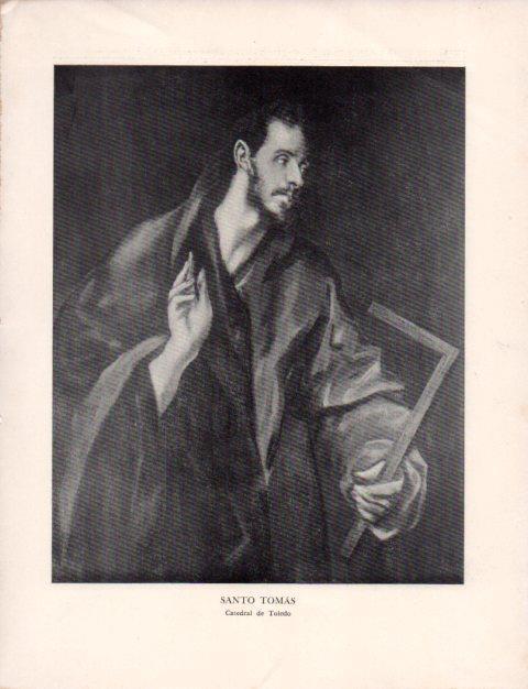LAMINA V43150: El Greco. Santo Tomas