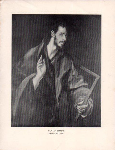 LAMINA V43150: El Greco. Santo Tomas
