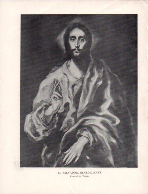LAMINA V43148: El Greco. El Salvador benediciente