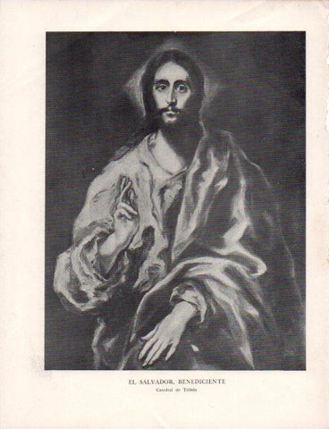LAMINA V43148: El Greco. El Salvador benediciente