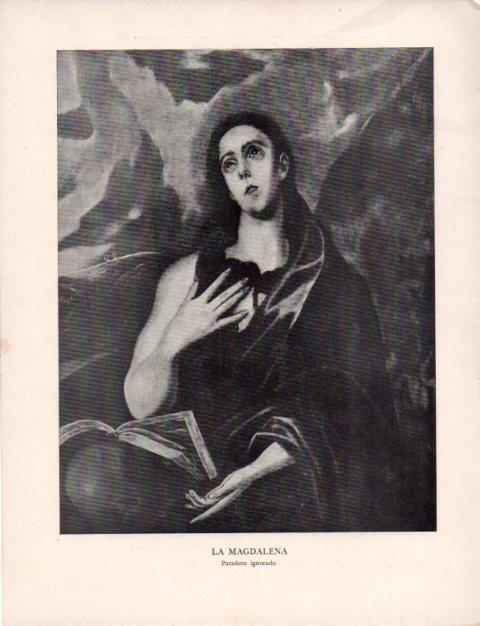 LAMINA V43145: El Greco. La Magdalena