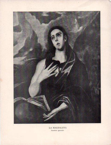 LAMINA V43145: El Greco. La Magdalena