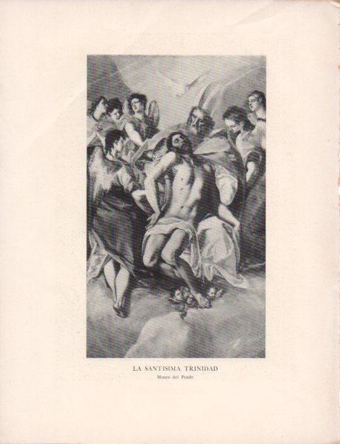 LAMINA V43132: El Greco. La Santisima Trinidad
