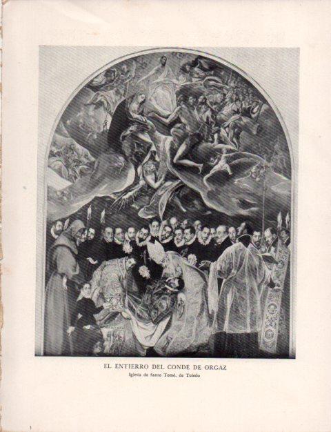 LAMINA V43139: El Greco. El entierro del Conde de Orgaz