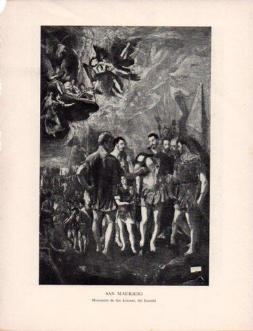 LAMINA V43136: El Greco. San Mauricio