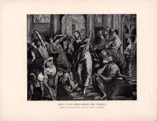 LAMINA V43135: El Greco. Jesus y los Mercaderes del Templo