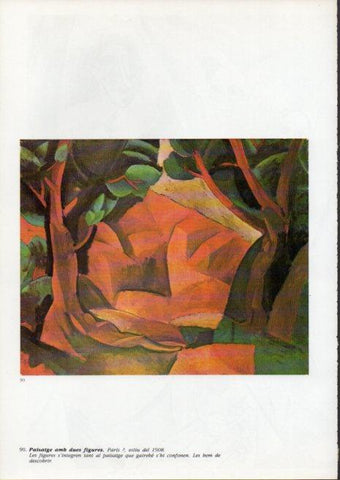 LAMINA V43106: Picasso. Paisatge amb dues figures