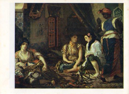 LAMINA V43075: Mujeres de Argel en su habitacion por Delacroix