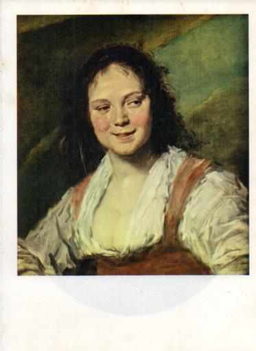 LAMINA V43062: La gitana por Frans Hals