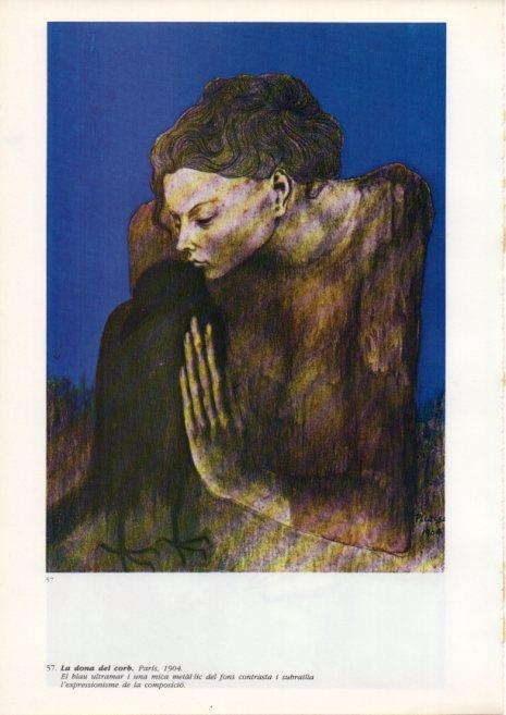 LAMINA V43094: Picasso. La dona del corb