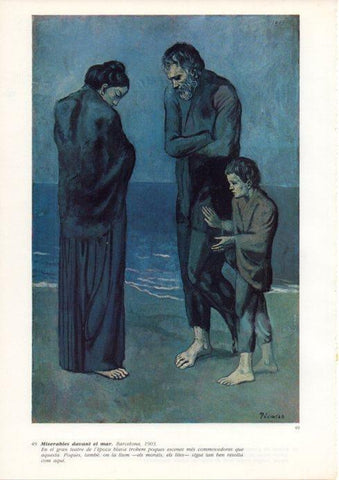 LAMINA V43091: Picasso. Miserables davant el mar