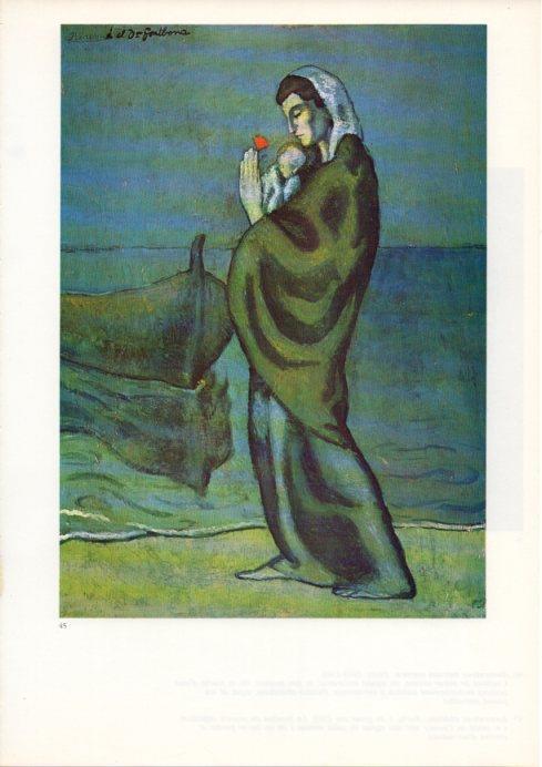 LAMINA V43090: Picasso. Maternitat vora al mar