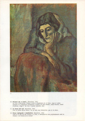 LAMINA V43089: Picasso. Dona replegada i meditativa