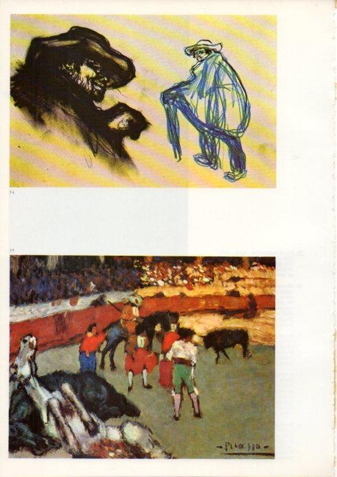 LAMINA V43086: Picasso. Siluetes toledanes i Escena de corrida
