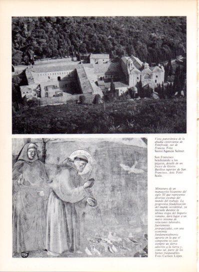 LAMINA V43532: Abadia de Fontfroide, Francia vista panoramica