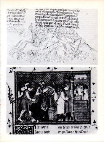 LAMINA V43526: Capitulacion de Luis IX en la batalla de Al-Mansura manuscrito