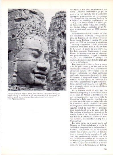 LAMINA V43523: Detalle del Bayon en Angkor Thom, Camboya