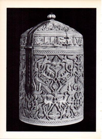 LAMINA V43541: Bote de marfil arabe
