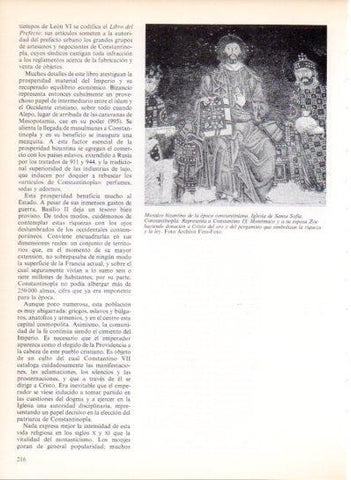 LAMINA V43490: Constantino IX mosaico iglesia Santa Sofia