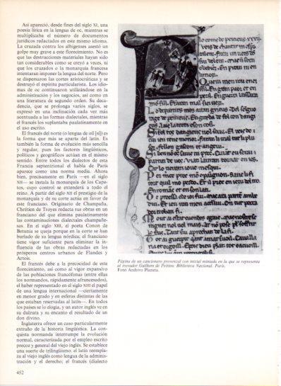 LAMINA V43595: Guilhem de Peitieu pagina cancionero provenzal