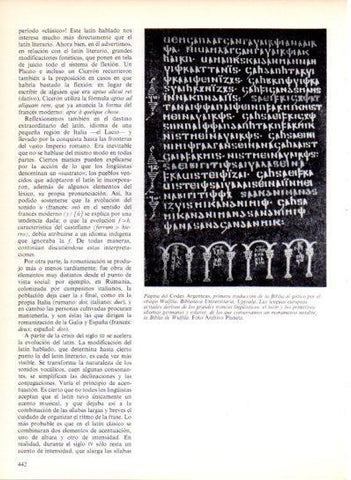 LAMINA V43590: Pagina del Codex Argenteus