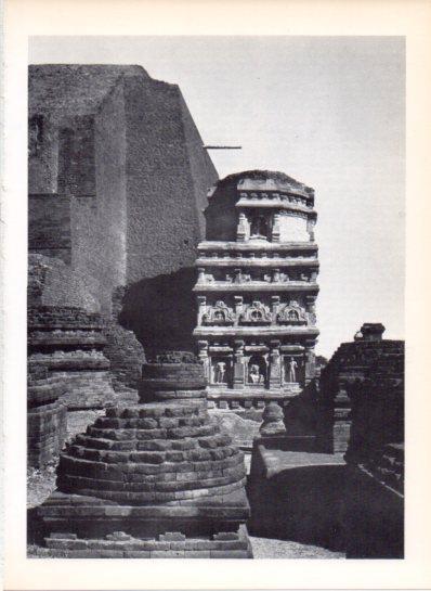 LAMINA V43607: Detalle restos Universidad de Nalanda, India