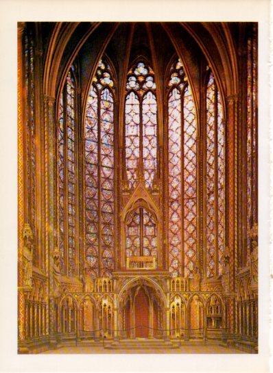 LAMINA V43615: Interior de la Sainte-Chapelle, Paris