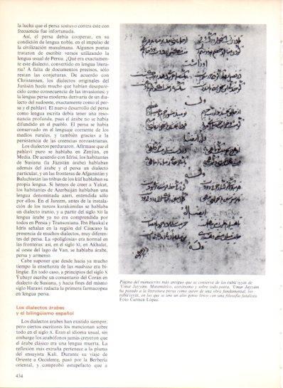LAMINA V43587: Pagina de los ruba'iyyat de Umar Jayyam