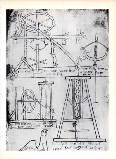 LAMINA V43571: Diversas maquinas del albun de Villard de Honnecourt