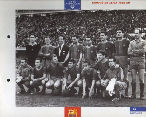 LAMINA V43389: F.C. Barcelona Campio de Lliga 1958 - 1959. El Gran album del Barça