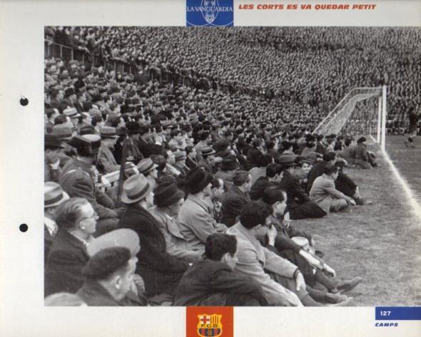 LAMINA V43392: F.C. Barcelona Camp de les Corts 1961. El Gran album del Barça