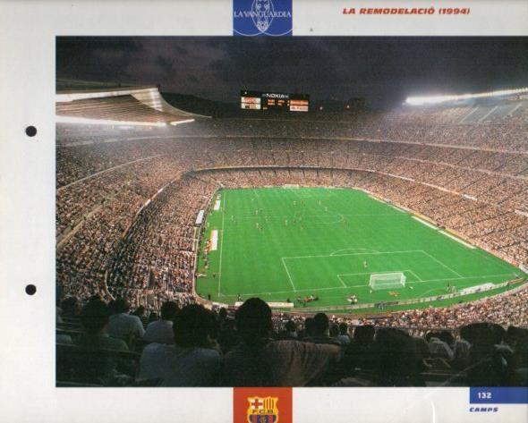 LAMINA V43394: F.C. Barcelona remodalacio Camp Nou 1994. El Gran album del Barça