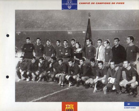 LAMINA V43383:  F.C. Barcelona equip Campio de Fires. El Gran album del Barça