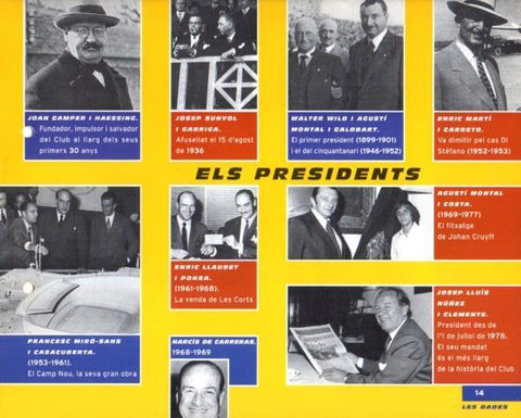 LAMINA V43407: F.C. Barcelona els presidents. El Gran album del Barça