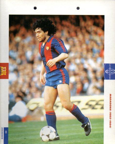 LAMINA V43352: Maradona F.C. Barcelona. El Gran album del Barça