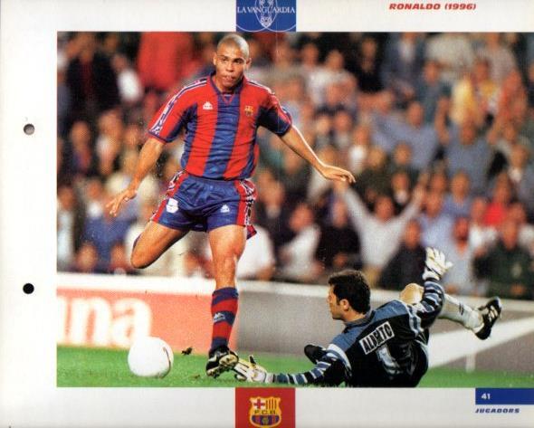 LAMINA V43355: Ronaldo F.C. Barcelona. El Gran album del Barça