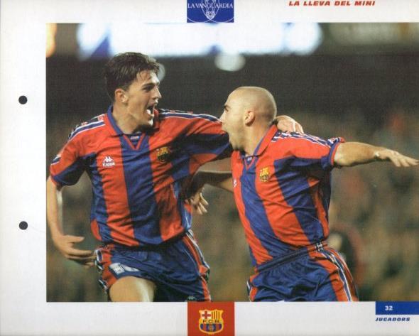 LAMINA V43357: De la Peña i Oscar F.C. Barcelona. El Gran album del Barça
