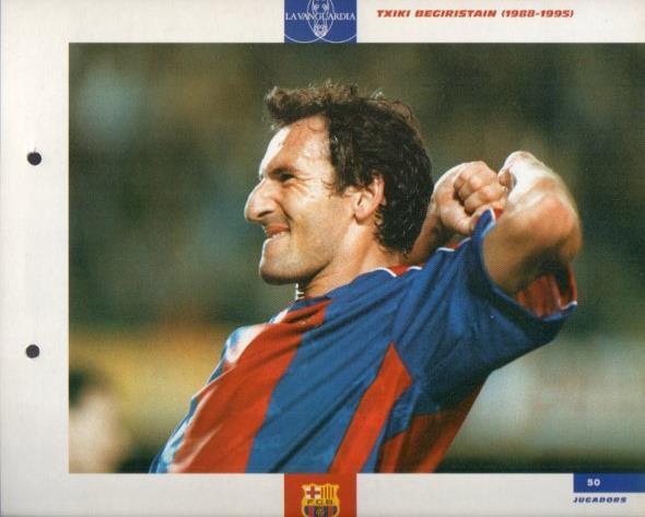 LAMINA V43361: Begiristain F.C. Barcelona. El Gran album del Barça