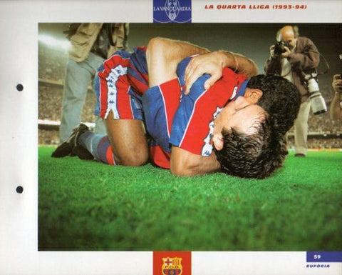 LAMINA V43375: F.C. Barcelona La Lliga 1993-94. El Gran album del Barça