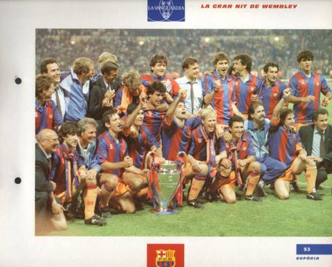 LAMINA V43371: F.C. Barcelona la nit de Wembley. El Gran album del Barça