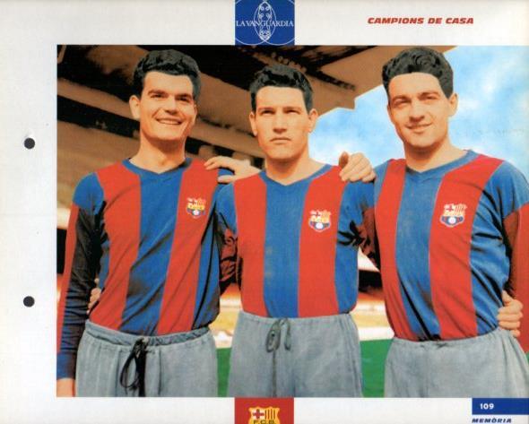 LAMINA V43369: F.C. Barcelona Gensana, Segarra i Verges. El Gran album del Barça