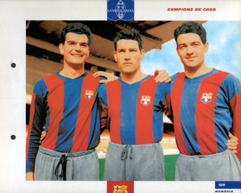 LAMINA V43369: F.C. Barcelona Gensana, Segarra i Verges. El Gran album del Barça