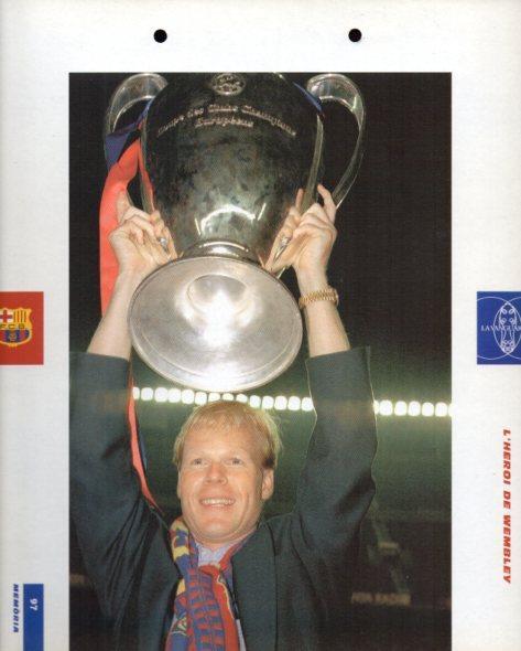 LAMINA V43368: F.C. Barcelona Koeman Copa Europa Wembley