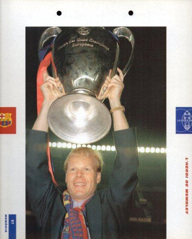 LAMINA V43368: F.C. Barcelona Koeman Copa Europa Wembley
