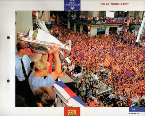 LAMINA V43372: F.C. Barcelona Koeman Copa d'Europa a Plaça Sant Jaume