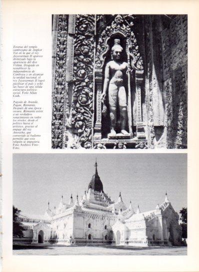 LAMINA V43467: Pagoda de Ananda, Birmania y estatua de Angkor Vat