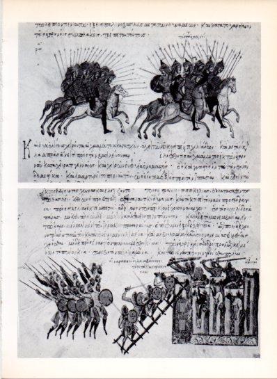 LAMINA V43471: Escenas belicas entre arabes y bizantinos